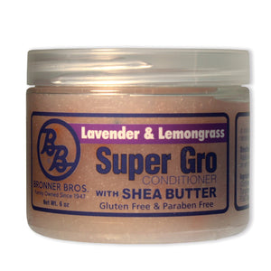 Bronner Brothers Super Gro Conditioner 6 Oz (Lavender & Lemongrass With Shea Butter)