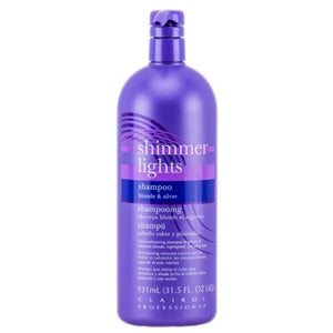 Clairol Professional Shimmer Lights Shampoo For Blonde & Silver Hair - 31.5 Oz