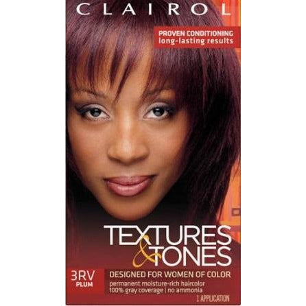 Clairol Professional Textures And Tones Permanent Hair Color, 3RV Plum