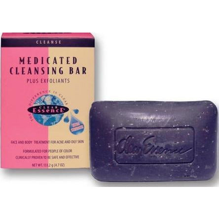 Clear Essence Platinum Line Extra Strength Medicated Cleansing Bar Plus Exfoliants 4.7 Oz