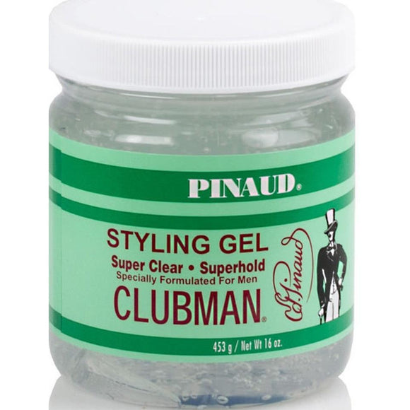 Clubman Pinaud Super Clear Stylin Gel Super Hold, 16 Oz