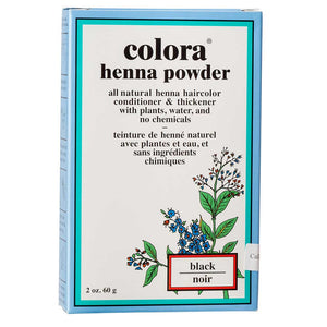 Colora Henna Powder, Black - 2 Oz
