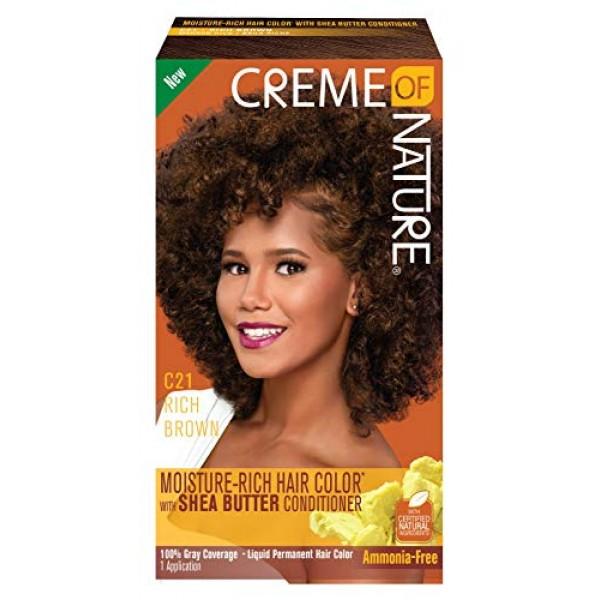 Creme Of Nature Moisture Rich Hair Color #21 Rich Brown