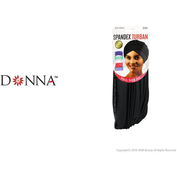 Donna Spandex Turban Black