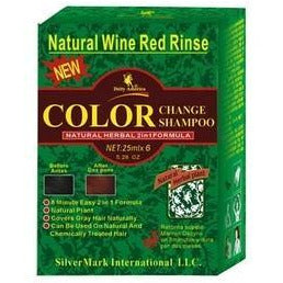 Diety Shampoo Natural Herbal Color Change Kit, Wine Red
