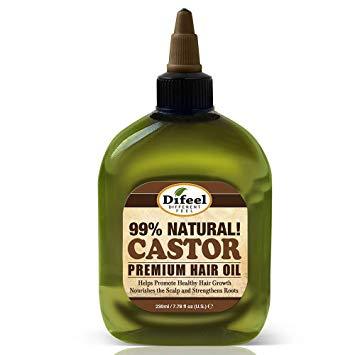 Difeel Premium Natural Hair Oil - Castor Oil 2.5 Oz