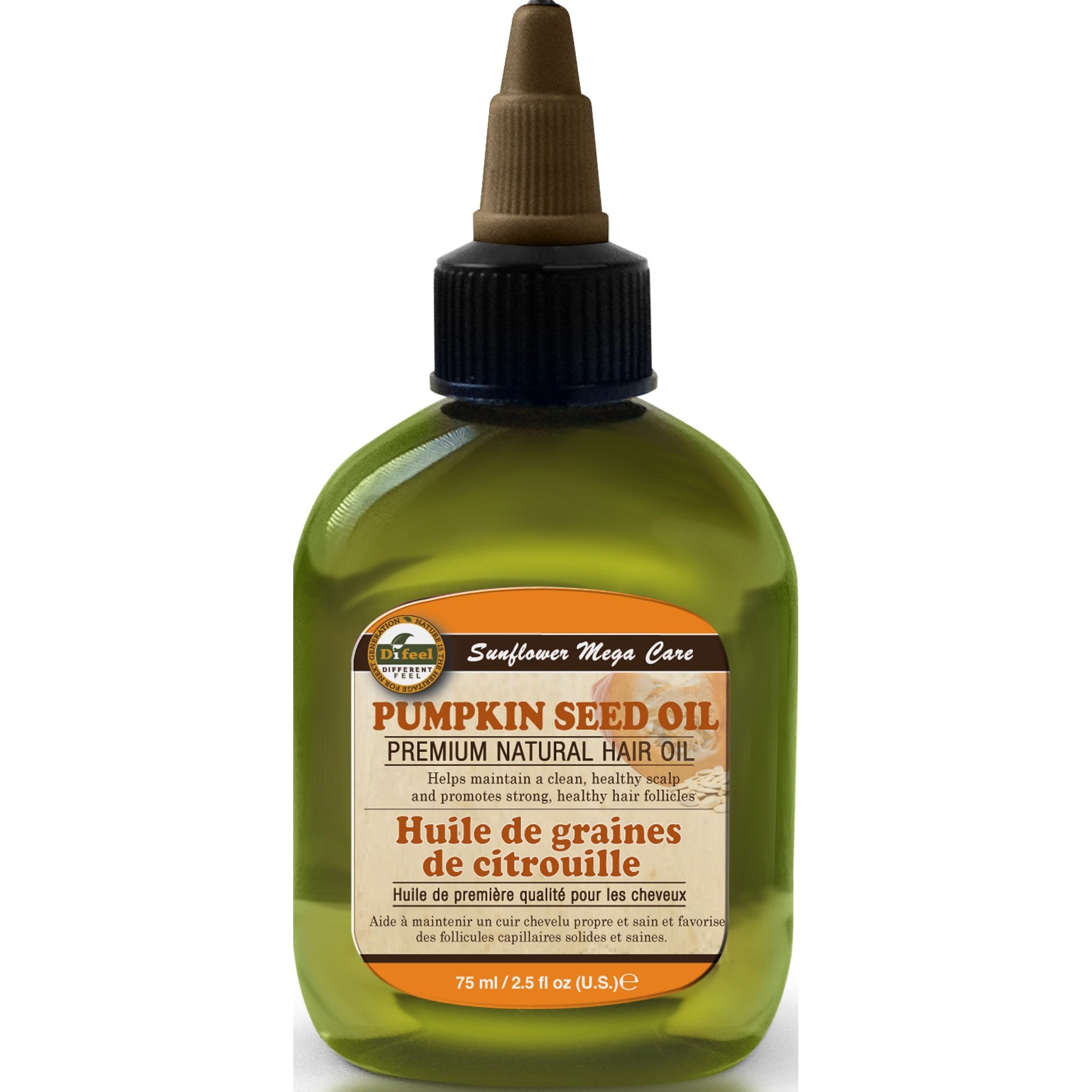 Difeel Premium Natural Hair Oil - Pumpkin Seed 2.5 Oz