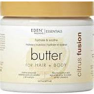 Eden Citrus Fusion Hair + Body Butter, 16 Oz