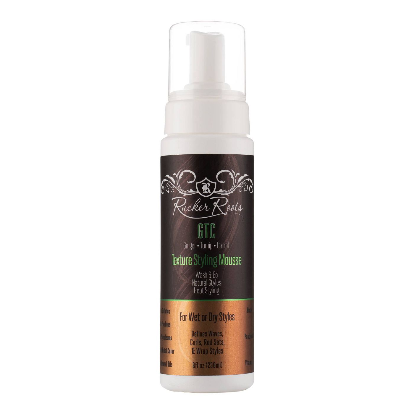 Rucker Roots Gtc Texture Hair Styling Mousse - 8 Fl Oz