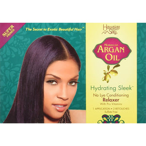 Hawaiian Silky Argan Oil No Lye Conditioning Relaxer Kit Regular