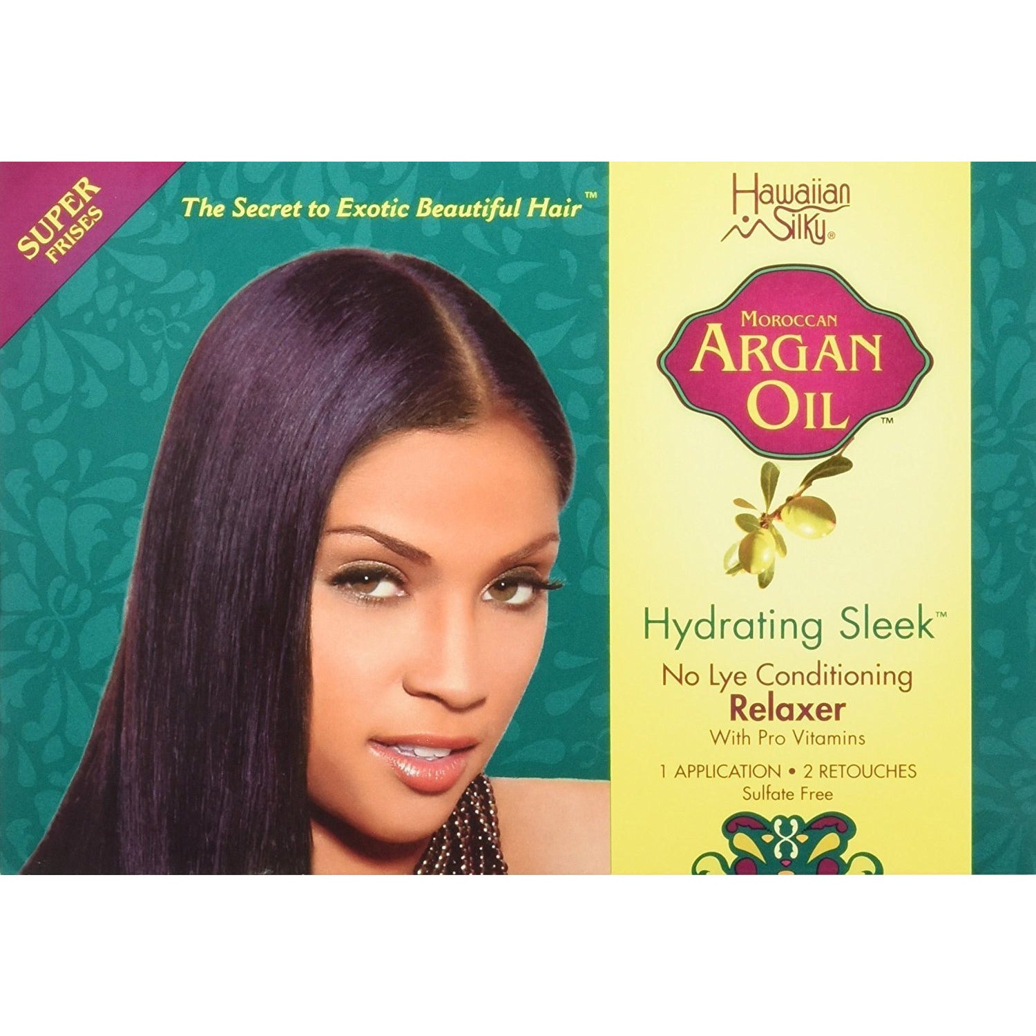 Hawaiian Silky Argan Oil No Lye Conditioning Relaxer Kit Super