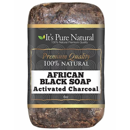 It's Pure Natural African Black Soap Activated Charcoal 5 oz