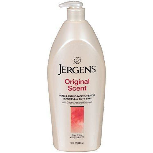 Jergens Original Scent Dry Skin Moisturizer With Cherry Almond Essence, 32 Oz