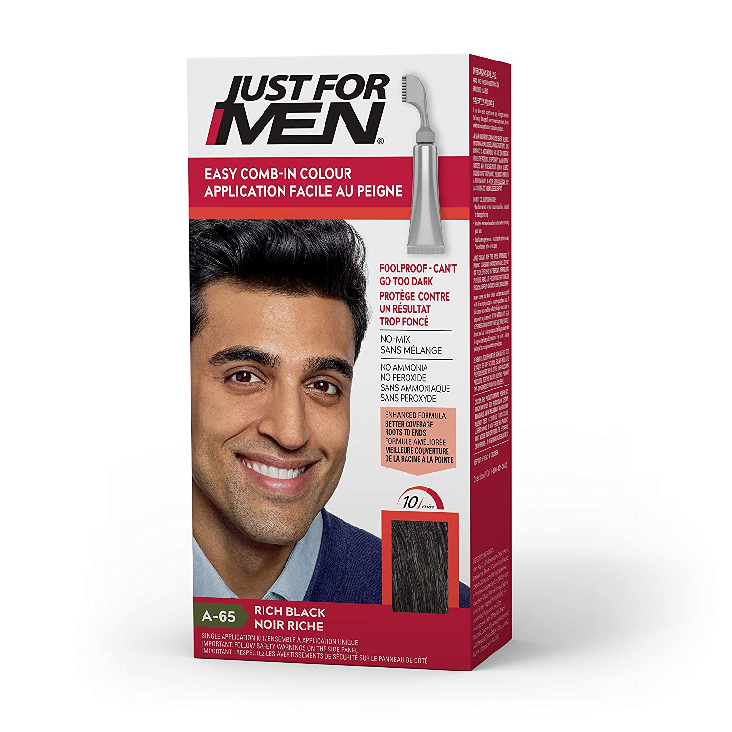 Just For Men Autostop Comb-In Hair Color Rich Black