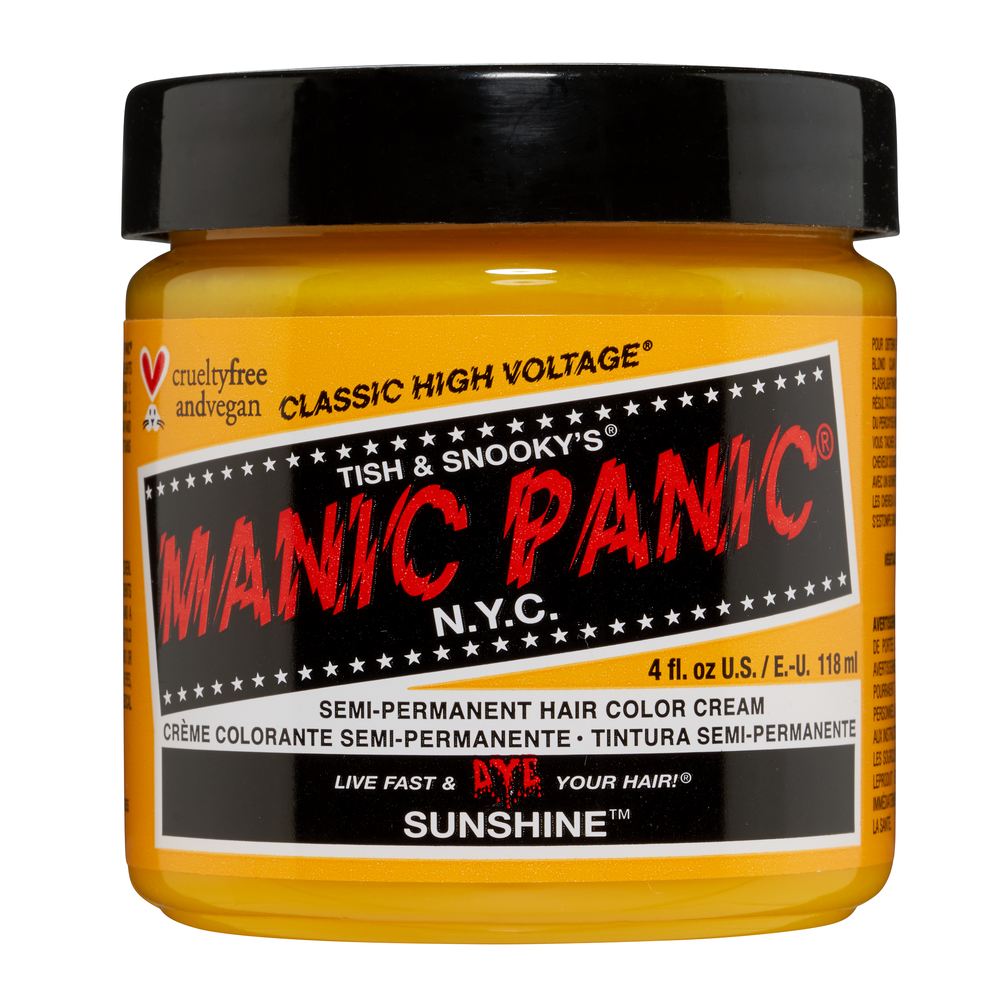 Manic Panic Semi-Permanent Hair Color Cream Sunshine 4 Oz