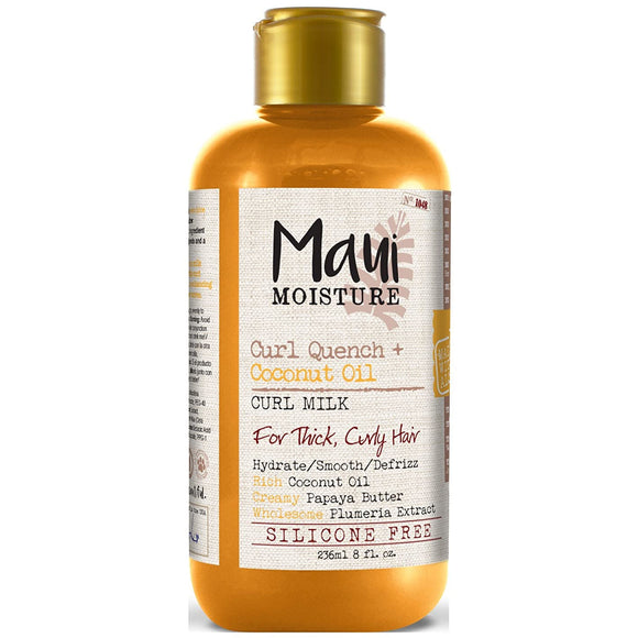 Maui Moisture Curl Quench + Coconut Oil Curl Milk 8 Oz