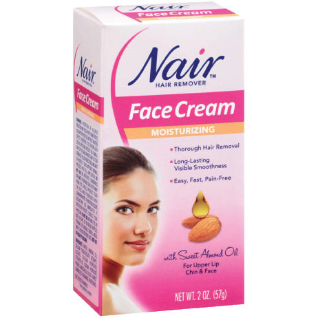 Nair Hair Remover Moisturizing Face Cream With Sweet Almond Oil - 2Oz