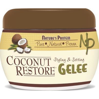 Nature's Protein Coconut Restore Styling & Setting Gelee, 8 Oz