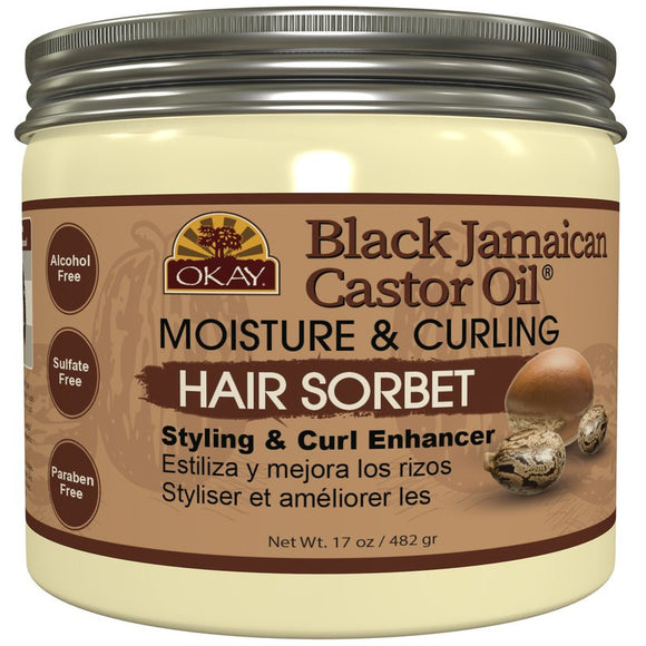 Okay Black Jamaican Castor Curl Hair Sorbet 17Oz