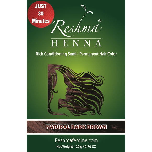 Reshma Beauty Henna 30Minute Natural Dark Brown 1.05 Ounce
