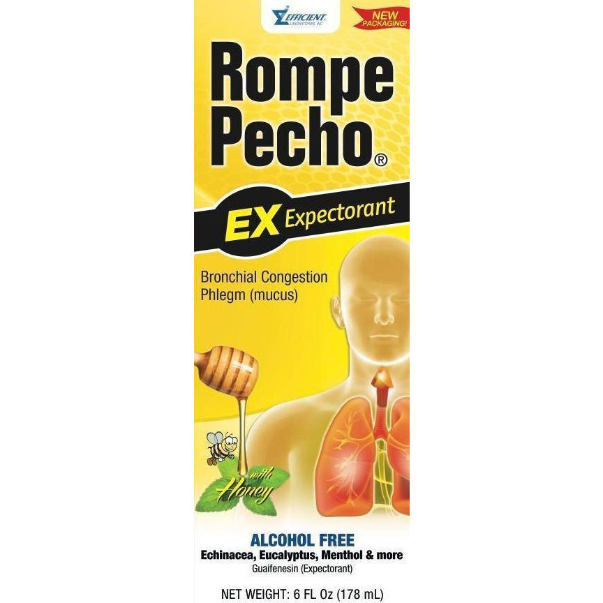 Rompe Pecho-Cough Syrup Regular 6Oz