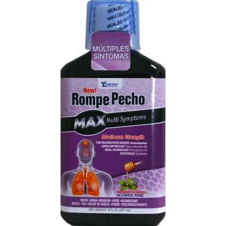 Rompe Pecho Multi-Symptom Maximum Strength Cough Syrup 8 Oz