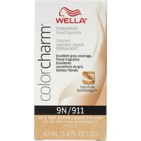Wella Color Charm Liquid Haircolor 9N/911 Very Light Blonde, 1.4 oz