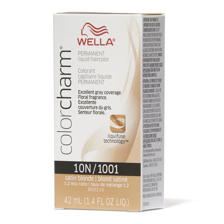 Wella Color Charm - Liquid Creme Haircolor - Color : #1001/10N - Satin Blonde 1.4 Oz