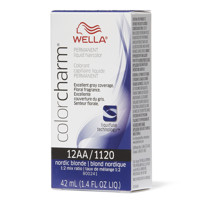 Wella Color Charm 1120 Liquid Permanent Hair Color Nordic Blonde - 1.4 Oz