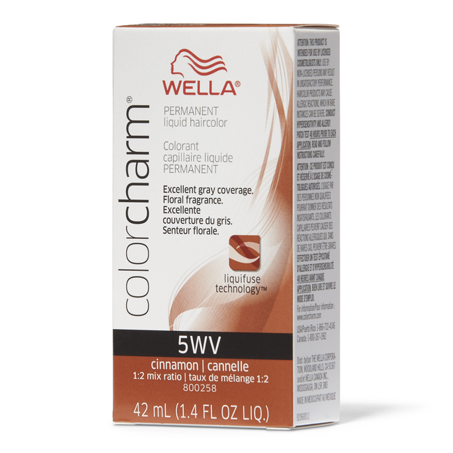 Wella Color Charm 5Wv Permanent Liquid Haircolor Cinnamon 1.4 Oz