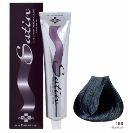 Satin Hair Color Blue Black Hair Color - 1Bb, 3 Oz