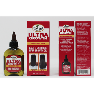 Difeel Ultra Growth Basil & Castor Hair Growth Oil, 2.5 Oz