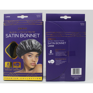 Donna Sleep Cap & Bonnet With Treatment, Black