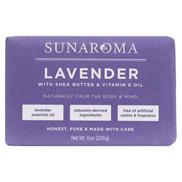 Sunaroma Lavender Soap 8Oz