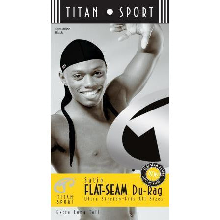 Titan Flat Seam Durag Black