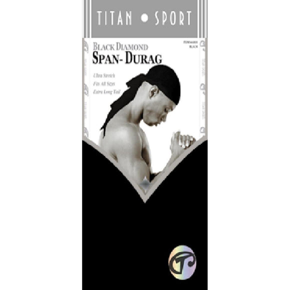 Titan Sport Black Diamond Span Durag Black
