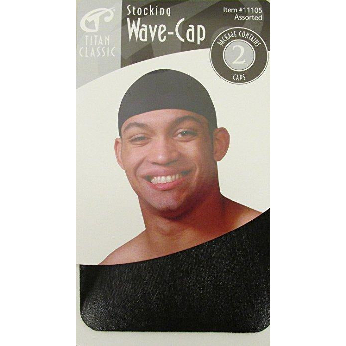Titan Stocking Wave Cap Black Sk