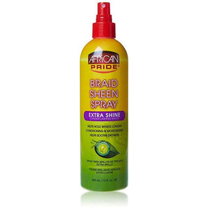 African Pride Braid Spray Extra Shine 12 Oz