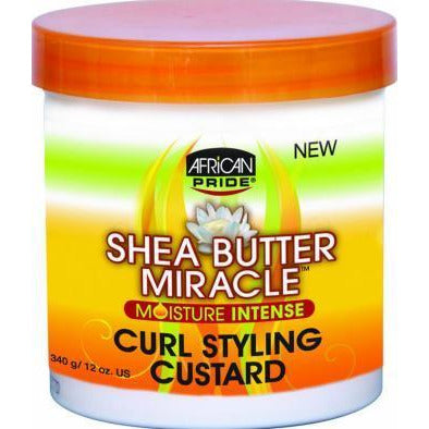 African Pride Shea Butter Miracle Moisture Intense Curl Styling Custard - 12 Oz
