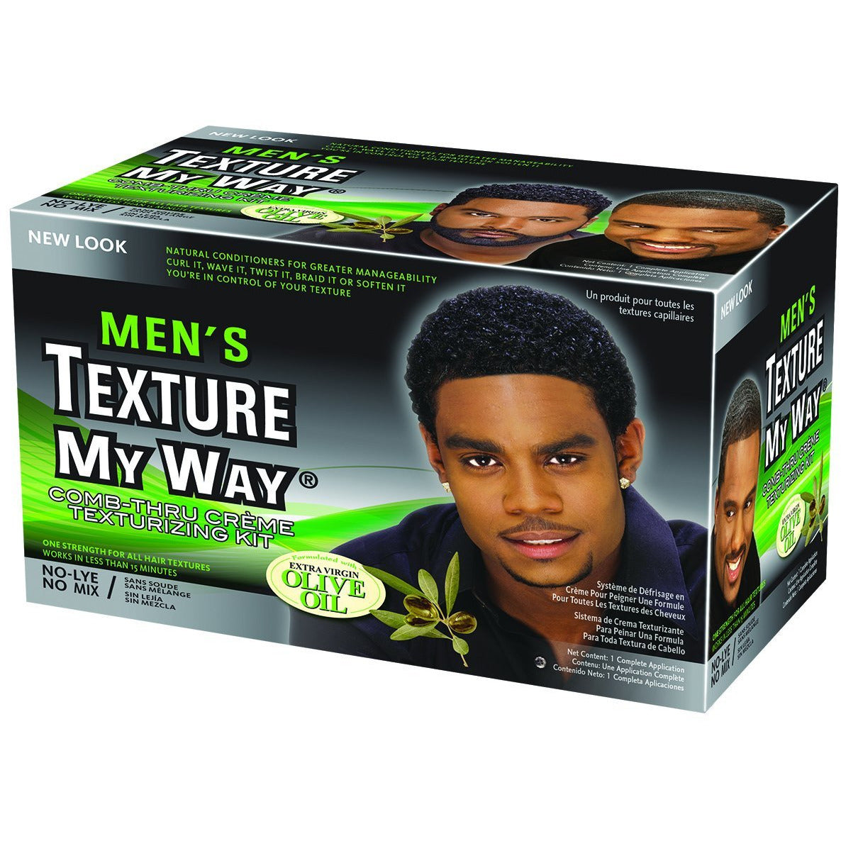 Africa's Best Men's Originals Texture My Way Comb Thru Creme Texturizing Kit