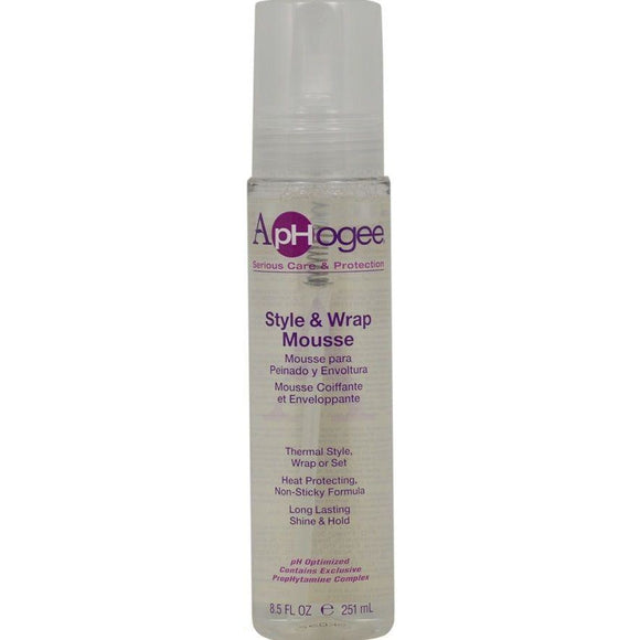 Aphogee Style And Wrap Mousse, 8.5 Ounce