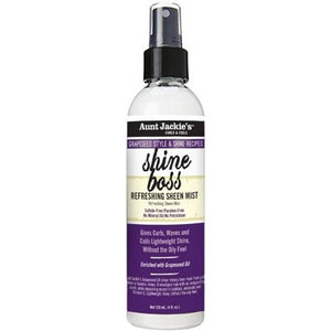 Aunt Jackie's Grapeseed Collection Shine Boss Refreshing Sheen Mist 4 Oz
