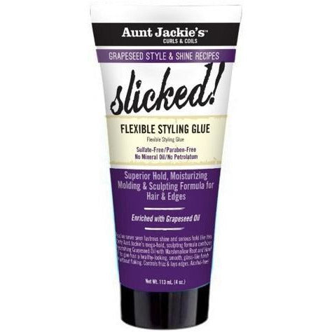 Aunt Jackie's Grapeseed Collection Slicked Flexible Styling Glue 4 Oz