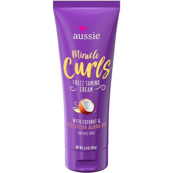 Aussie Miracle Curls Frizz Taming Cream 6.8 Oz