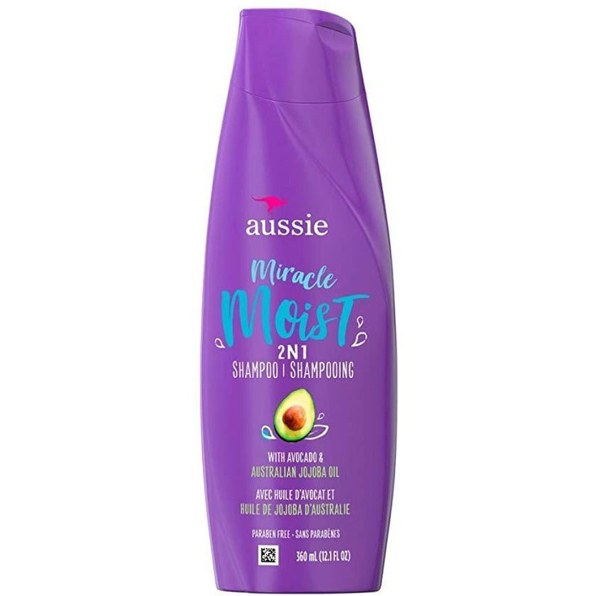 Aussie Miracle Moist Shampoo 2N1 12.1 Oz