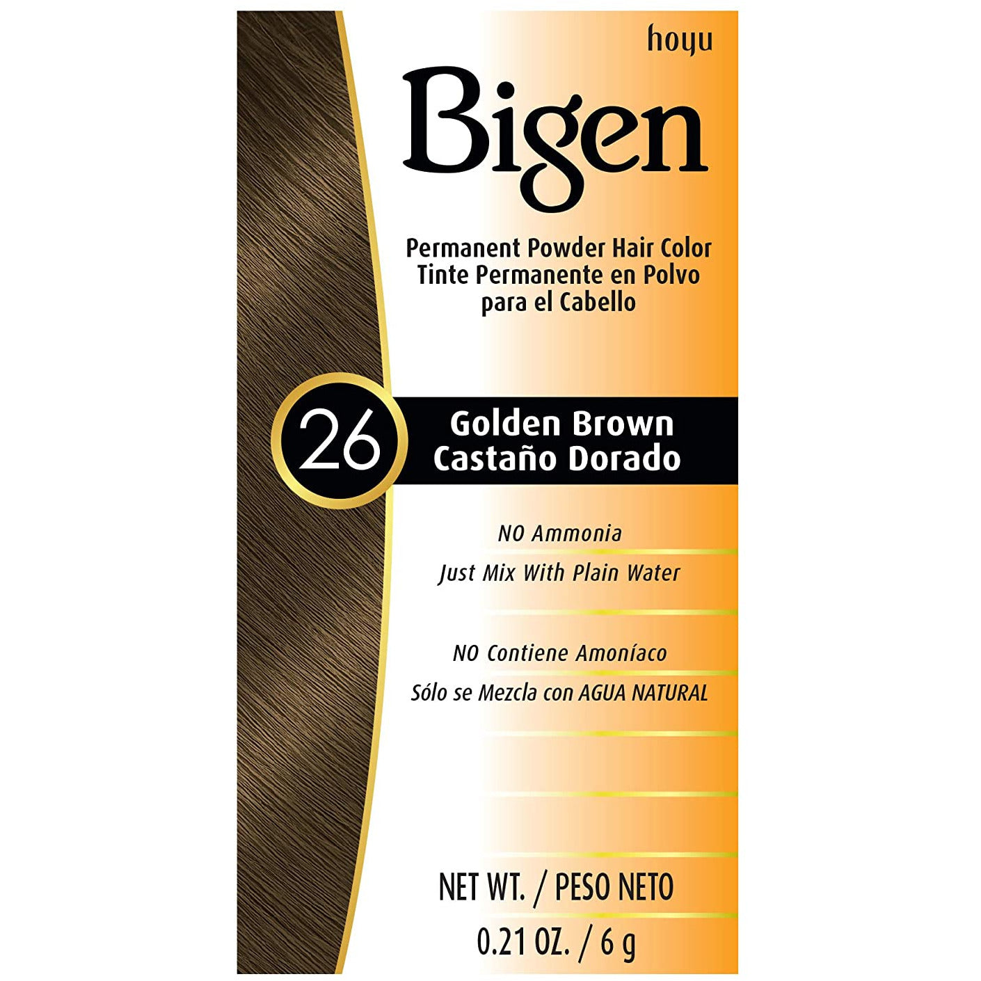 Bigen Hair Color 26 Golden Brown 0.21 Oz