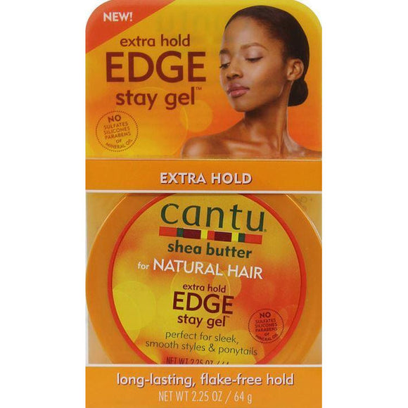 Cantu Shea Butter Extra Hold Edge Stay Gel, 2.25 Oz