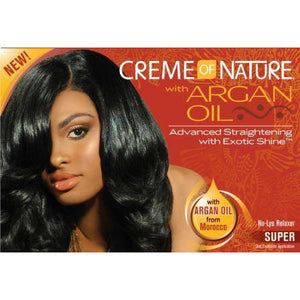 Creme Of Nature Argan Oil No Lye Relaxer Kit Super
