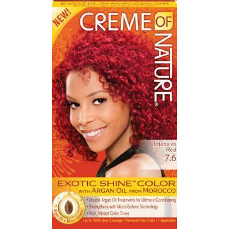 Creme Of Nature Argan Hair Color 7.6 Intensive Red