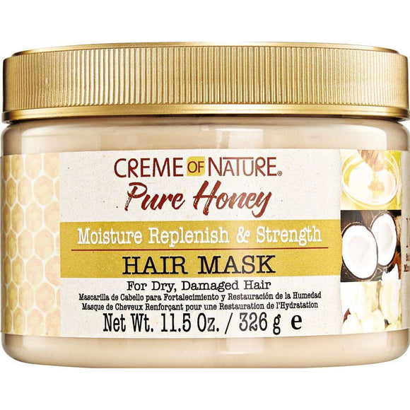 Creme Of Nature Pure Honey Moisture Replenish & Strengthening Hair Mask 11.5 Ounce